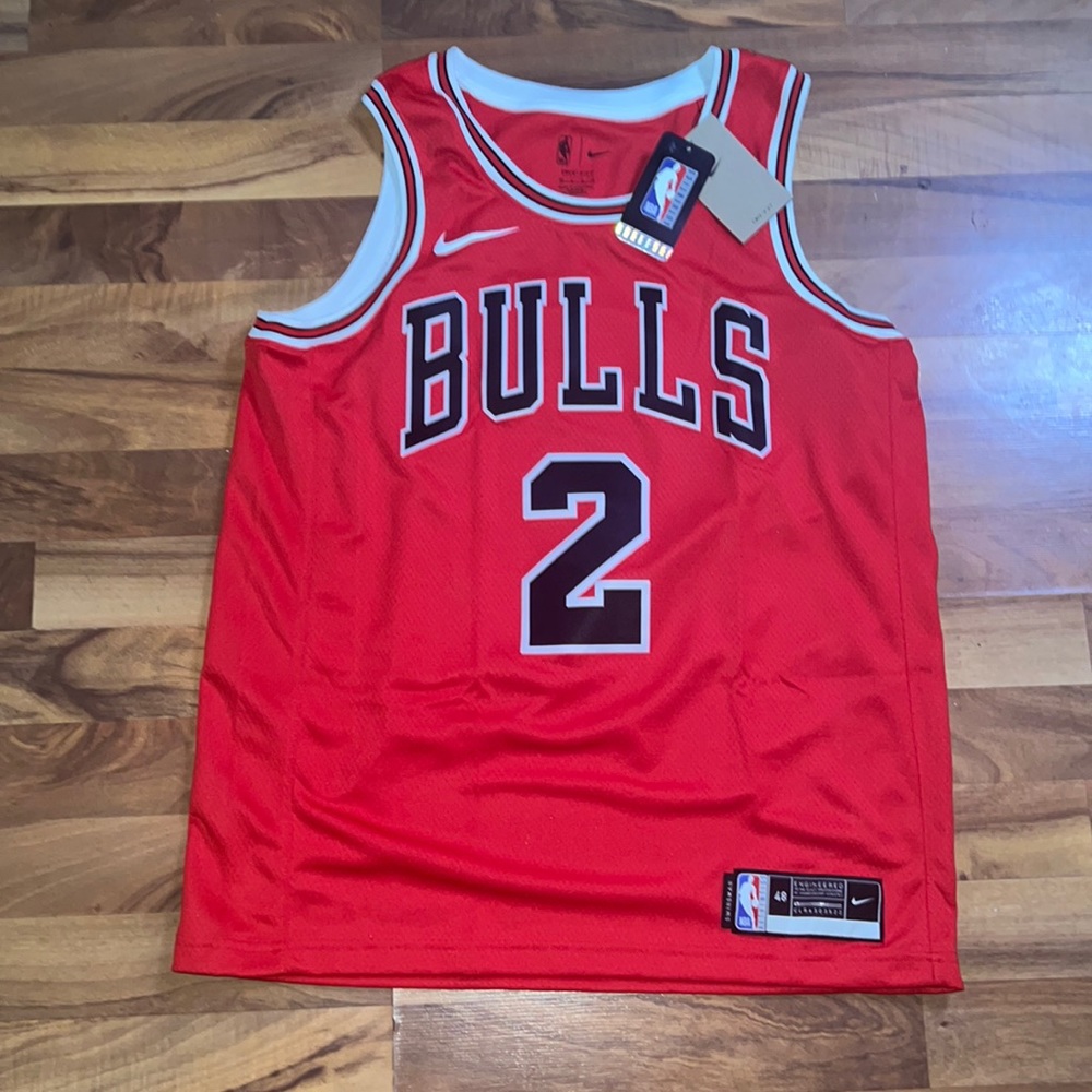 New Nike Chicago Bulls Lonzo Ball Swingman Jersey